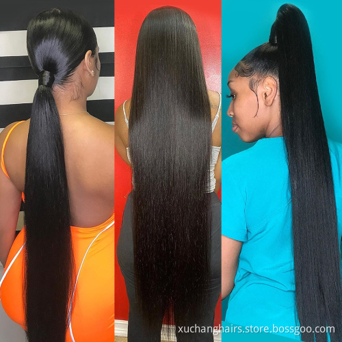 Authentic Virgin Peruvian Hair 40 Inch Extensions Human Hair